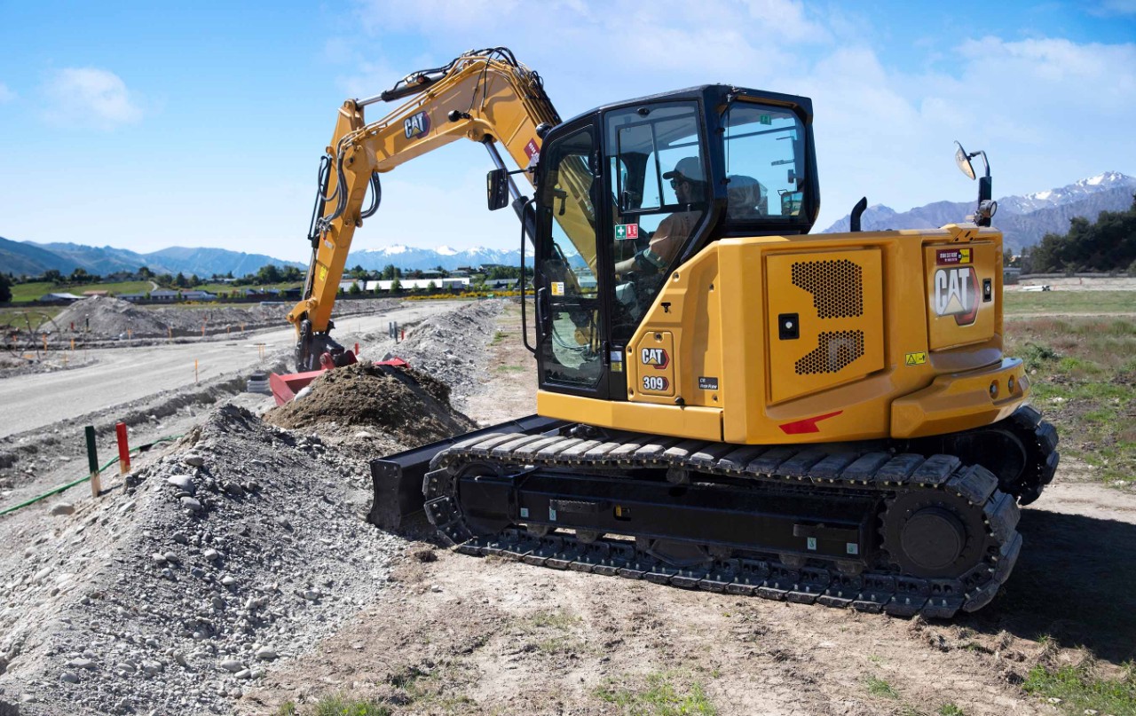 Cat Rental 309 Excavator working in New Zealand for hire