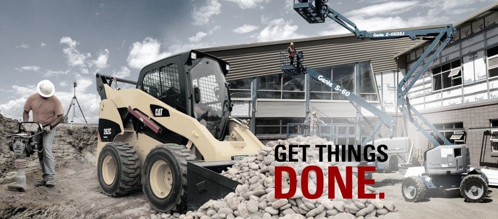 Cat rental store equipment. Get things done.