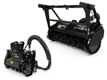equipment attachments, brooms, augers, brushcutters