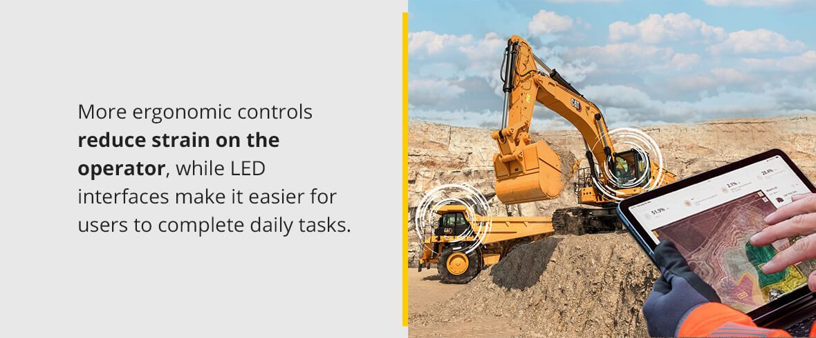 More ergonomic controls reduce strain on the operator, while LED interfaces make it easier for users to complete daily tasks.