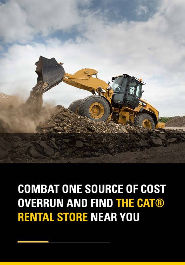 Combat one source of cost overrun and find the cat rental store near you