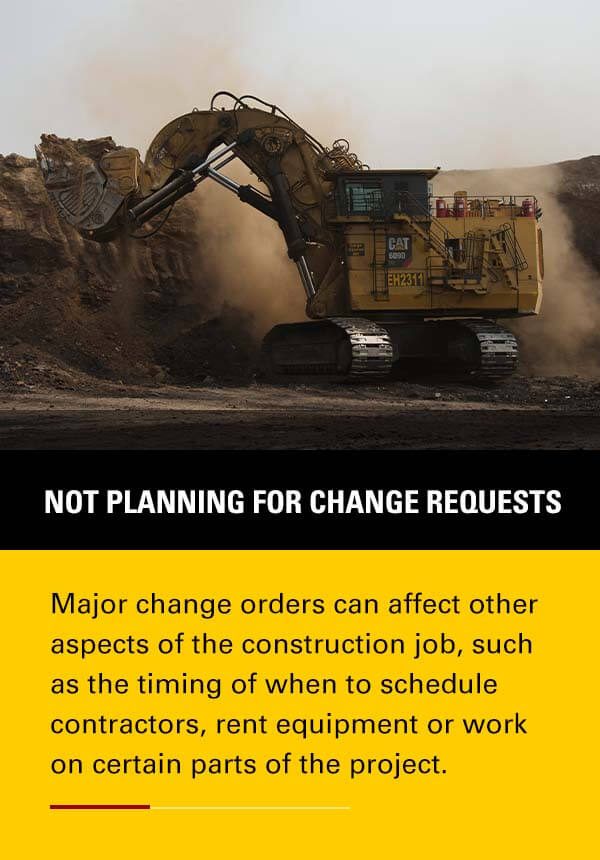 Not planning for change requests