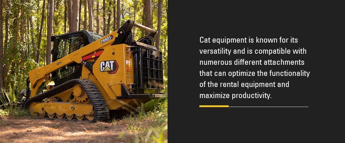 Cat equipment is known for its versatility and is compatible with numerous different attachments