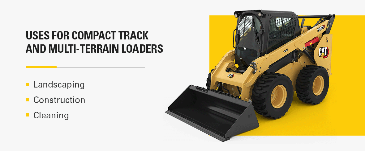 uses for compact track and multi-terrain loaders