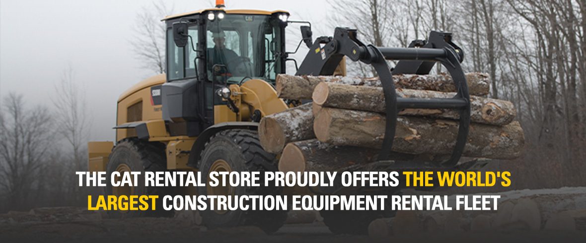 The Cat Rental Store proudly offers the world's largest construction equipment rental fleet