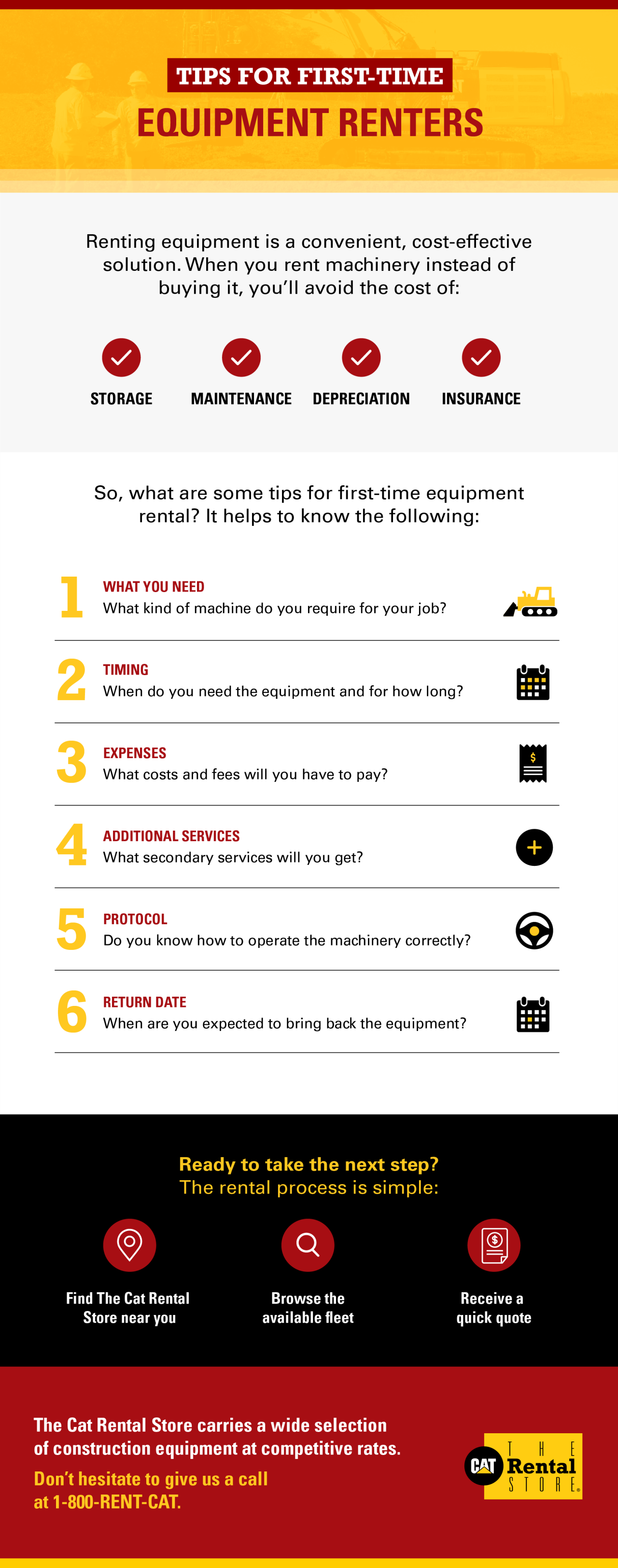 Tips for First-Time Equipment Rental