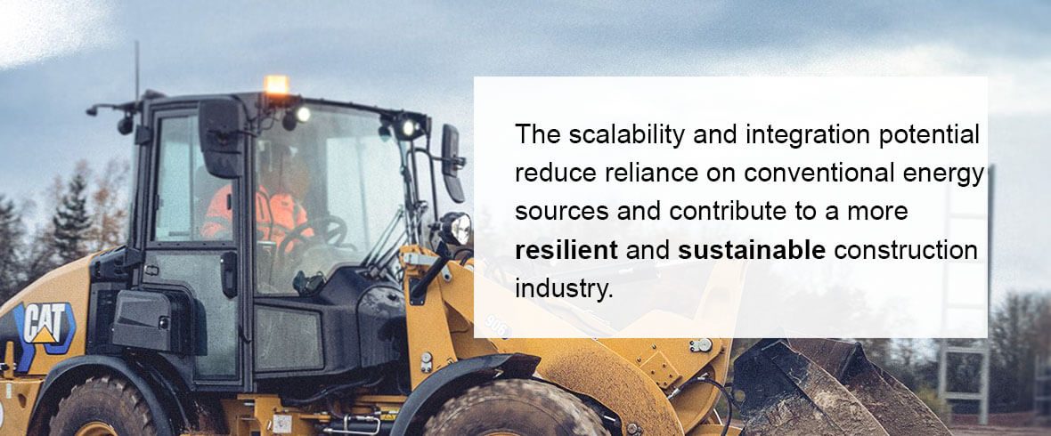 The scalability and integration potential reduce reliance on conventional energy sources and contribute to a more resilient and sustainable construction industry.