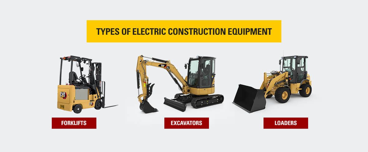 types of electric construction equipment