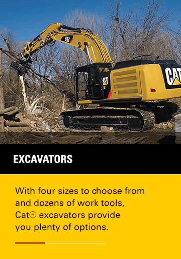 cat excavators provides lots of options