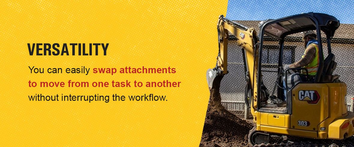 You can easily swap attachments to move from one task to another without interrupting the workflow.