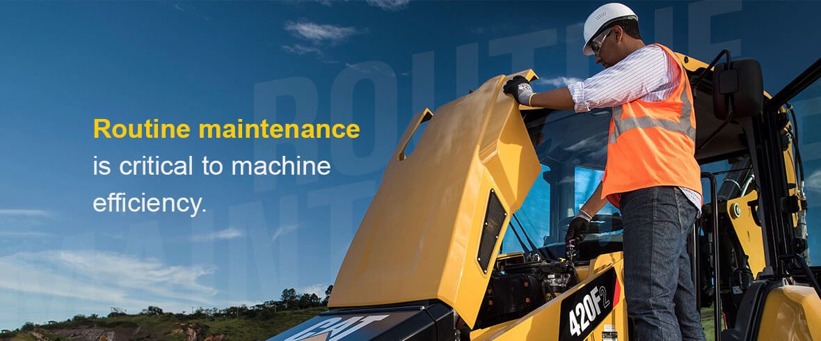 Routine maintenance is critical to machine efficiency.