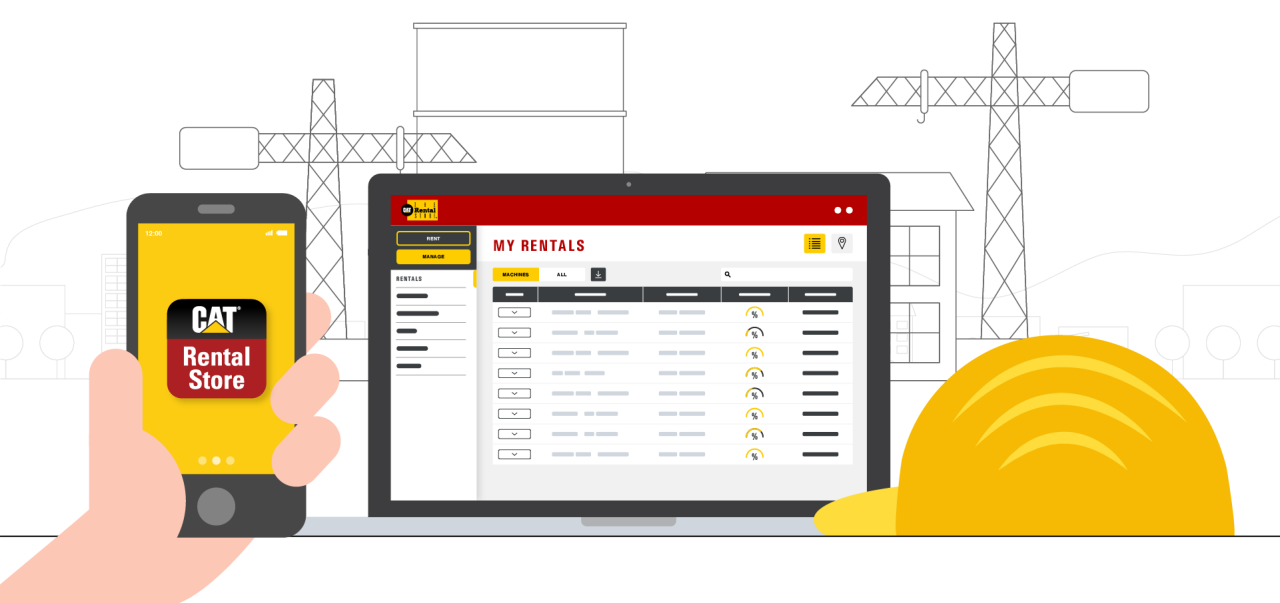 The Rental Customer Portal The Cat Rental Store