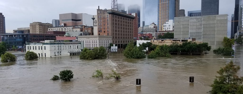 Downtown Houston Hurricane Harvey