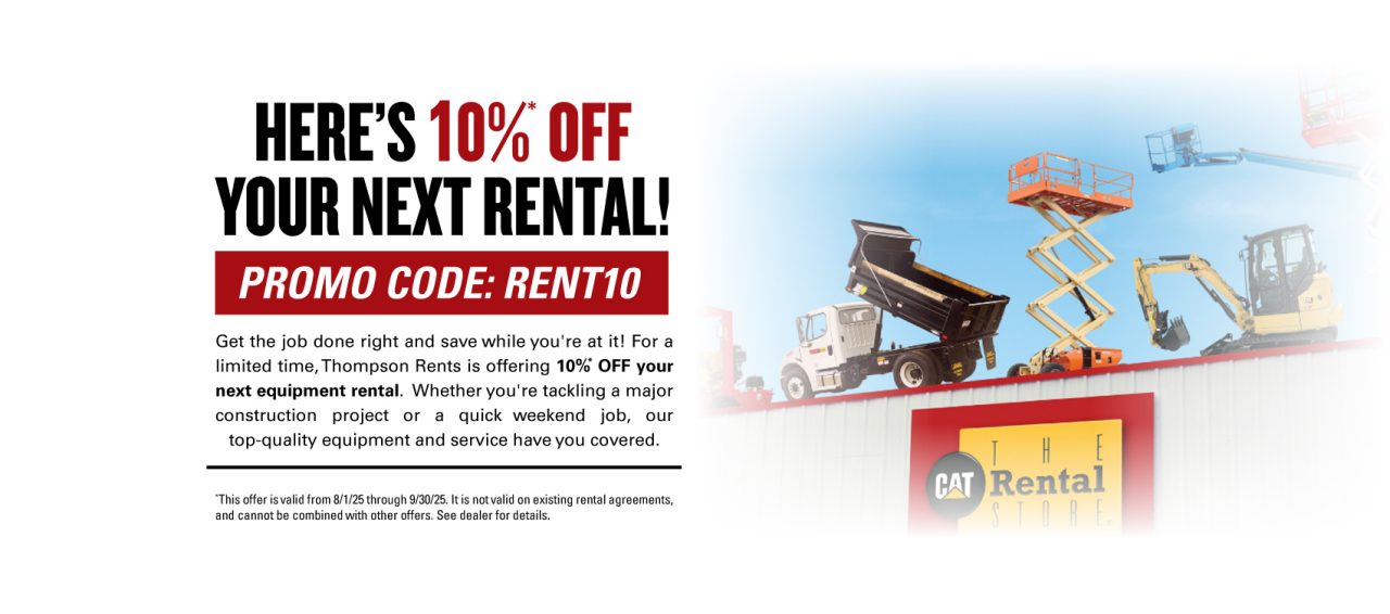 10% Off Equipment Rental