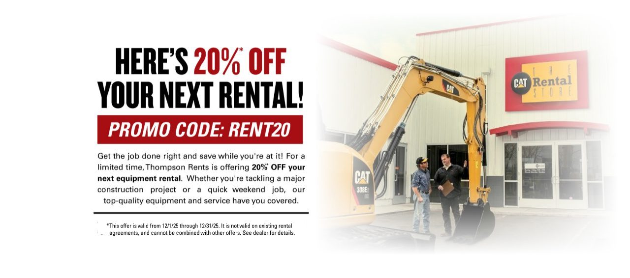 20% Off Equipment Rental