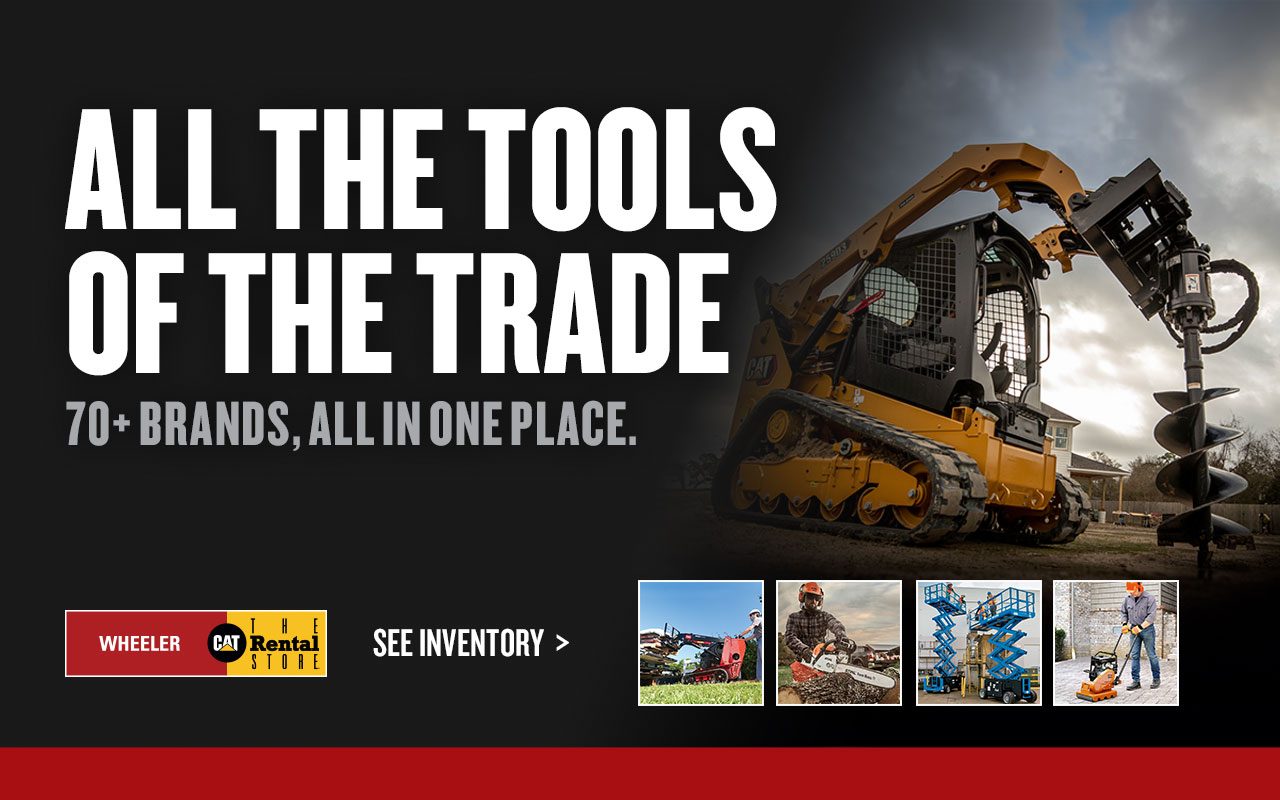 Wheeler Cat Rental Store various machines for rent